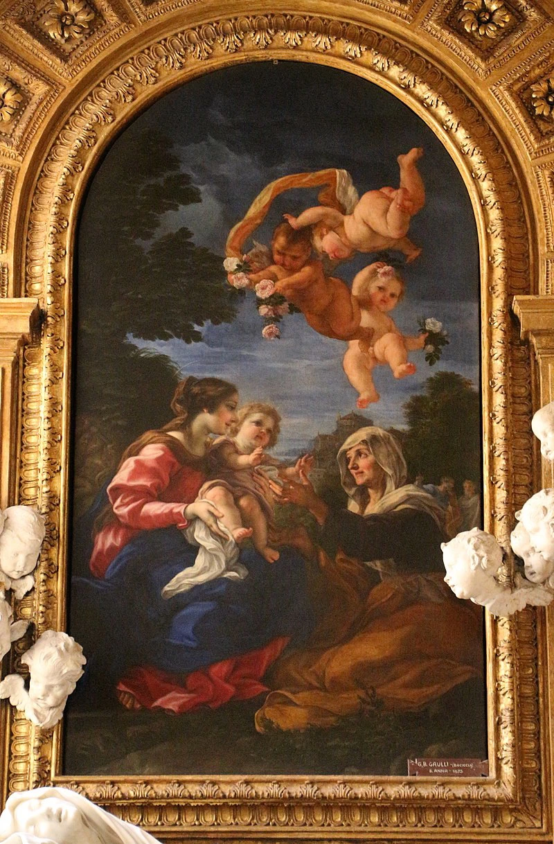 Sant'Anna e la vergine - G.Battista Gaulli, il Baciccio